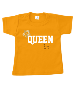 Koningsdag Oranje T-shirt | King of Queen met naam